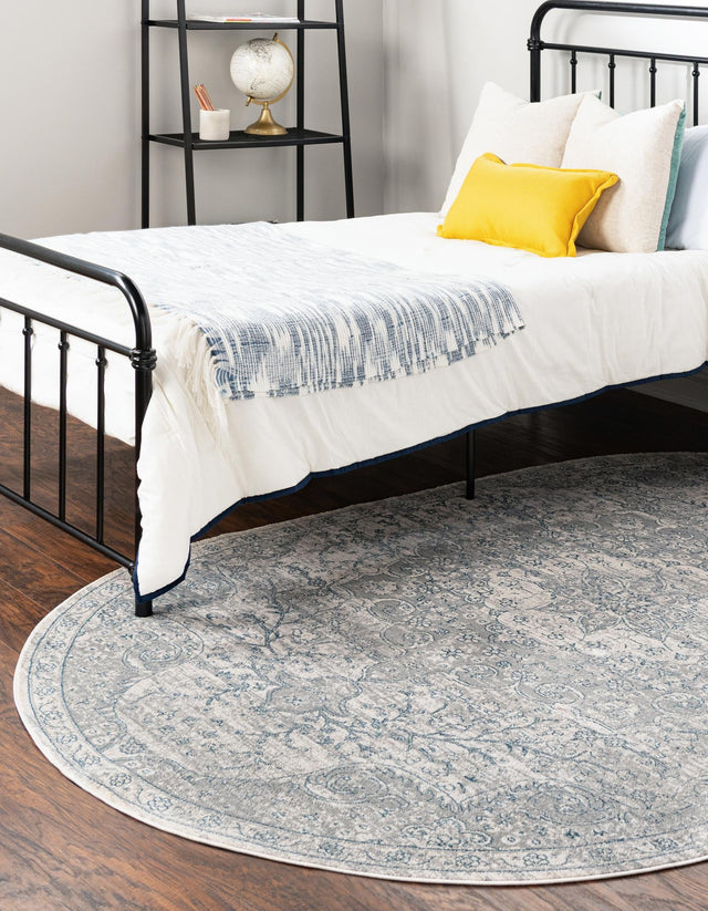 Gray 5' 3 x 8' Newport Oval Area Rug 100% Polypropylene Traditional Distressed Classic Contemporary Carpet for Home Decor for Sale at Rug Engine