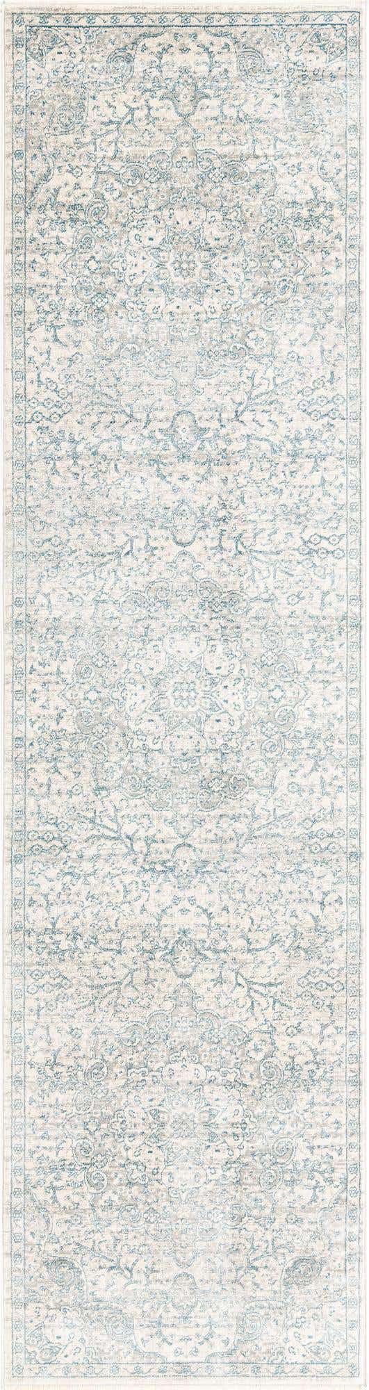 Gray 2' 7 x 10' 2 Newport Runner Area Rug 100% Polypropylene Traditional Distressed Classic Contemporary Carpet for Home Decor for Sale at Rug Engine