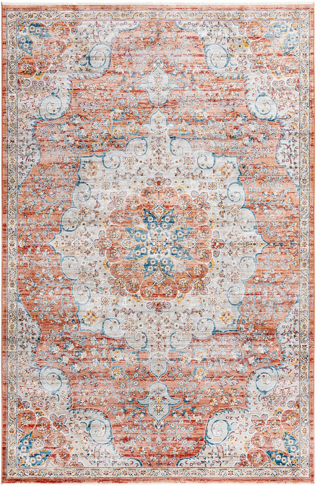 Red 6' x 9' 2 Newport Rectangle Area Rug 100% Polypropylene Traditional Distressed Classic Contemporary Carpet for Home Decor for Sale at Rug Engine