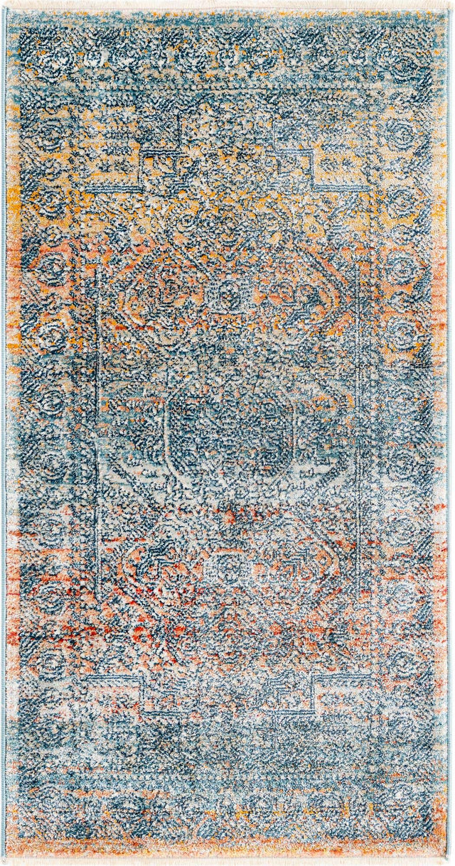 Multicolor 2' x 3' 11 Newport Runner Area Rug 100% Polypropylene Traditional Distressed Classic Contemporary Carpet for Home Decor for Sale at Rug Engine