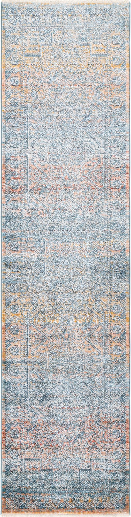Multicolor 2' x 8' Newport Runner Area Rug 100% Polypropylene Traditional Distressed Classic Contemporary Carpet for Home Decor for Sale at Rug Engine