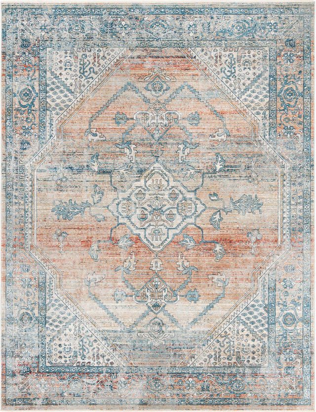 Multicolor 7' 10 x 10' 2 Newport Rectangle Area Rug 100% Polypropylene Traditional Distressed Classic Contemporary Carpet for Home Decor for Sale at Rug Engine