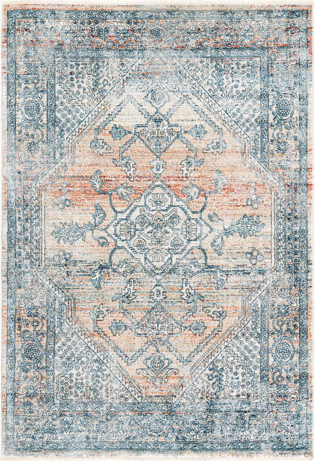 Multicolor 4' x 5' 11 Newport Rectangle Area Rug 100% Polypropylene Traditional Distressed Classic Contemporary Carpet for Home Decor for Sale at Rug Engine