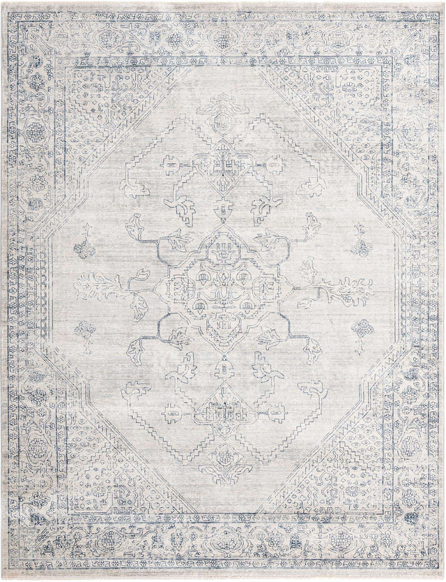 Gray 7' 10 x 10' 2 Newport Rectangle Area Rug 100% Polypropylene Traditional Distressed Classic Contemporary Carpet for Home Decor for Sale at Rug Engine