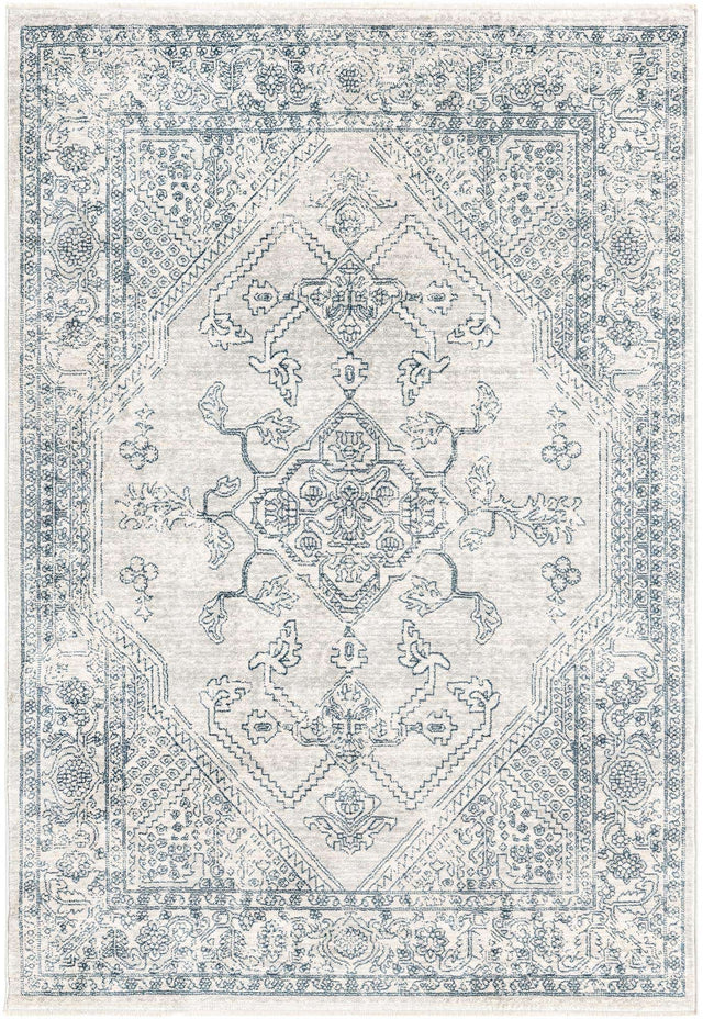 Gray 4' x 5' 11 Newport Rectangle Area Rug 100% Polypropylene Traditional Distressed Classic Contemporary Carpet for Home Decor for Sale at Rug Engine