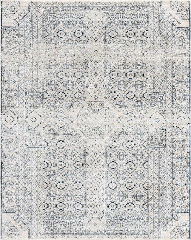 Gray 7' 10 x 10' 2 Newport Rectangle Area Rug 100% Polypropylene Traditional Distressed Classic Contemporary Carpet for Home Decor for Sale at Rug Engine