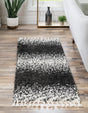 Black and White 2' 7 x 8' 2 Hygge Shag Runner Area Rug Thick Soft Touch Fluffy & Plush Shaggy Pile 100% Polypropylene With Jute Backing Modern Carpet for Sale at Rug Engine