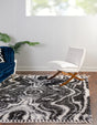 Black and White 7' 10 x 7' 10 Hygge Shag Square Area Rug Thick Soft Touch Fluffy & Plush Shaggy Pile 100% Polypropylene With Jute Backing Modern Carpet for Sale at Rug Engine