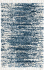 Blue 4' x 6' Serenity Shag Rectangle Area Rug Thick Soft Touch Fluffy & Plush Shaggy Pile