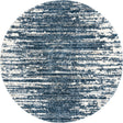Blue 10' x 10' Serenity Shag Round Area Rug Thick Soft Touch Fluffy & Plush Shaggy Pile