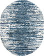 Blue 7' 10 x 10' Serenity Shag Oval Area Rug Thick Soft Touch Fluffy & Plush Shaggy Pile