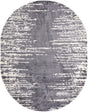Gray 7' 10 x 10' Serenity Shag Oval Area Rug Thick Soft Touch Fluffy & Plush Shaggy Pile