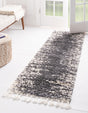 Gray 2' x 6' Serenity Shag Runner Area Rug Thick Soft Touch Fluffy & Plush Shaggy Pile