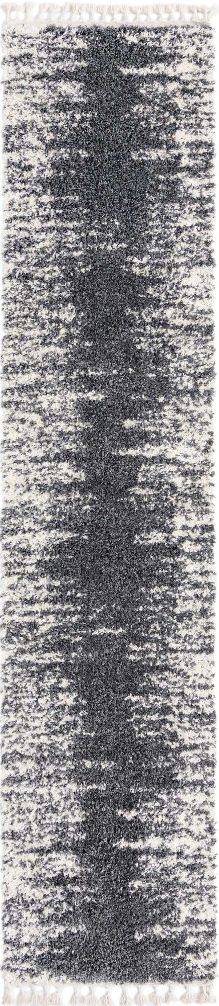 Gray 2' 7 x 12' Serenity Shag Runner Area Rug Thick Soft Touch Fluffy & Plush Shaggy Pile Carpet for Living Rooms, Kitchen, Bedrooms, Office, Dorms for Sale at Rug Engine