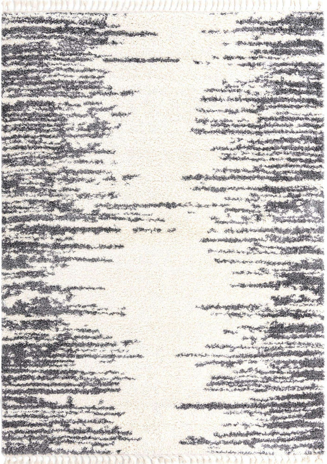White 9' x 12' Serenity Shag Rectangle Area Rug Thick Soft Touch Fluffy & Plush Shaggy Pile Carpet for Living Rooms, Kitchen, Bedrooms, Office, Dorms for Sale at Rug Engine