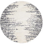 White 5' 3 x 5' 3 Serenity Shag Round Area Rug Thick Soft Touch Fluffy & Plush Shaggy Pile