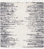 White 7' 10 x 7' 10 Serenity Shag Square Area Rug Thick Soft Touch Fluffy & Plush Shaggy Pile