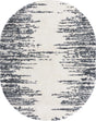 White 7' 10 x 10' Serenity Shag Oval Area Rug Thick Soft Touch Fluffy & Plush Shaggy Pile