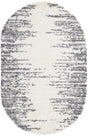White 5' 3 x 8' Serenity Shag Oval Area Rug Thick Soft Touch Fluffy & Plush Shaggy Pile