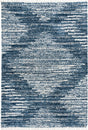 Blue 10' x 14' Serenity Shag Rectangle Area Rug Thick Soft Touch Fluffy & Plush Shaggy Pile