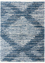 Blue 9' x 12' Serenity Shag Rectangle Area Rug Thick Soft Touch Fluffy & Plush Shaggy Pile
