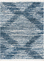 Blue 7' 10 x 10' Serenity Shag Rectangle Area Rug Thick Soft Touch Fluffy & Plush Shaggy Pile