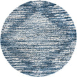 Blue 10' x 10' Serenity Shag Round Area Rug Thick Soft Touch Fluffy & Plush Shaggy Pile