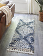 Blue 2' 7 x 12' Serenity Shag Runner Area Rug Thick Soft Touch Fluffy & Plush Shaggy Pile