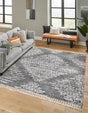 Gray 10' x 10' Serenity Shag Square Area Rug Thick Soft Touch Fluffy & Plush Shaggy Pile