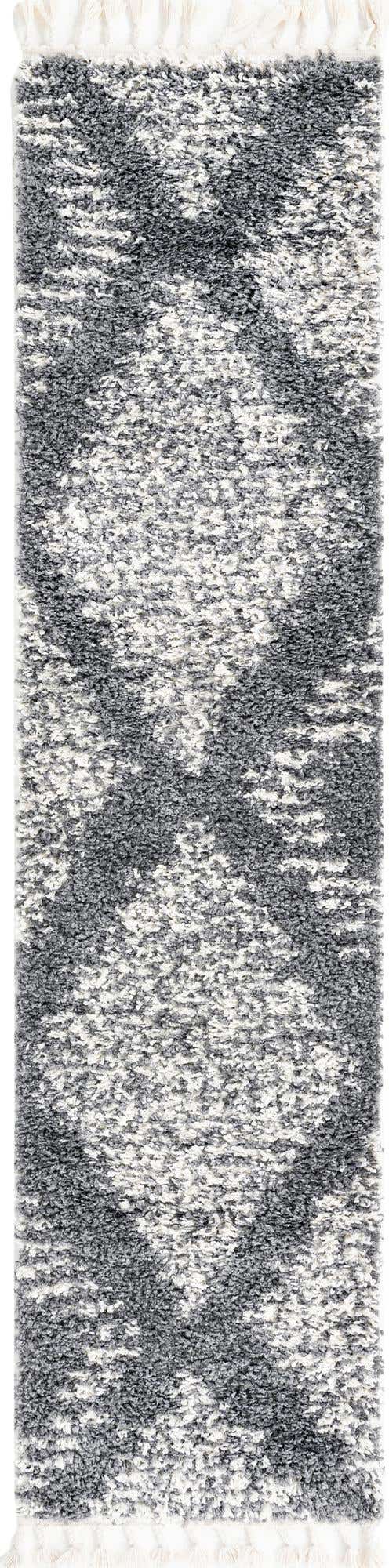 Gray 2' x 8' Serenity Shag Runner Area Rug Thick Soft Touch Fluffy & Plush Shaggy Pile Carpet for Living Rooms, Kitchen, Bedrooms, Office, Dorms for Sale at Rug Engine