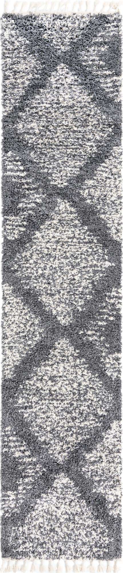 Gray 2' 7 x 12' Serenity Shag Runner Area Rug Thick Soft Touch Fluffy & Plush Shaggy Pile Carpet for Living Rooms, Kitchen, Bedrooms, Office, Dorms for Sale at Rug Engine