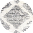 White 7' x 7' Serenity Shag Round Area Rug Thick Soft Touch Fluffy & Plush Shaggy Pile