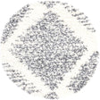 White 3' 3 x 3' 3 Serenity Shag Round Area Rug Thick Soft Touch Fluffy & Plush Shaggy Pile