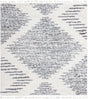 White 7' 10 x 7' 10 Serenity Shag Square Area Rug Thick Soft Touch Fluffy & Plush Shaggy Pile