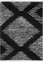 Black and White 9' x 12' Serenity Shag Rectangle Area Rug Thick Soft Touch Fluffy & Plush Shaggy Pile