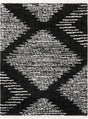 Black and White 7' 10 x 10' Serenity Shag Rectangle Area Rug Thick Soft Touch Fluffy & Plush Shaggy Pile