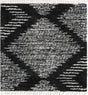 Black and White 7' 10 x 7' 10 Serenity Shag Square Area Rug Thick Soft Touch Fluffy & Plush Shaggy Pile