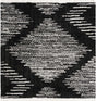 Black and White 10' x 10' Serenity Shag Square Area Rug Thick Soft Touch Fluffy & Plush Shaggy Pile