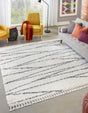 White 10' x 10' Serenity Shag Square Area Rug Thick Soft Touch Fluffy & Plush Shaggy Pile