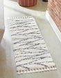 White 2' x 8' Serenity Shag Runner Area Rug Thick Soft Touch Fluffy & Plush Shaggy Pile