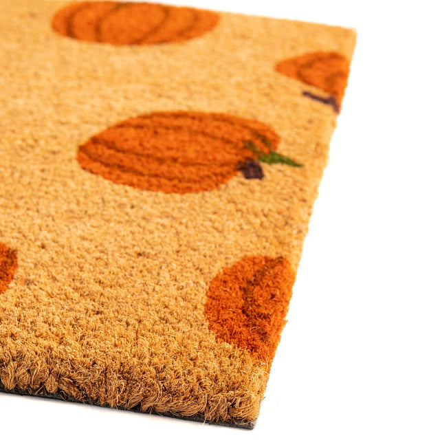Seasonal Festive Natural 1' 6 x 2' 6 Doormat Entryway Porch Patio Deck Outdoor Area Rug 100% Coir With Vinyl Backing Carpet Mat for Outside Entryways for Sale at Rug Engine
