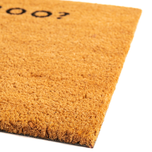 Seasonal Festive Natural 1' 6 x 2' 6 Doormat Entryway Porch Patio Deck Outdoor Area Rug 100% Coir With Vinyl Backing Carpet Mat for Outside Entryways for Sale at Rug Engine