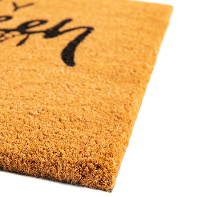 Seasonal Festive Natural 1' 6 x 2' 6 Doormat Entryway Porch Patio Deck Outdoor Area Rug 100% Coir With Vinyl Backing Carpet Mat for Outside Entryways for Sale at Rug Engine