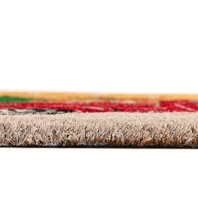 Seasonal Festive Multicolor 1' 6 x 2' 6 Doormat Entryway Porch Patio Deck Outdoor Area Rug 100% Coir With Vinyl Backing Carpet Mat for Outside Entryways for Sale at Rug Engine