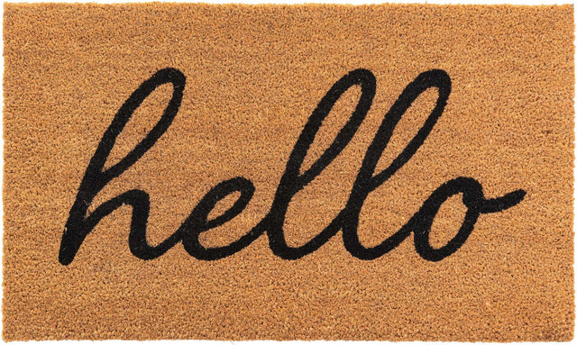 Natural 1' 6 x 2' 6 Doormat Entryway Porch Patio Deck Outdoor Area Rug 100% Coir With Vinyl Backing Carpet Mat for Outside Entryways for Sale at Rug Engine