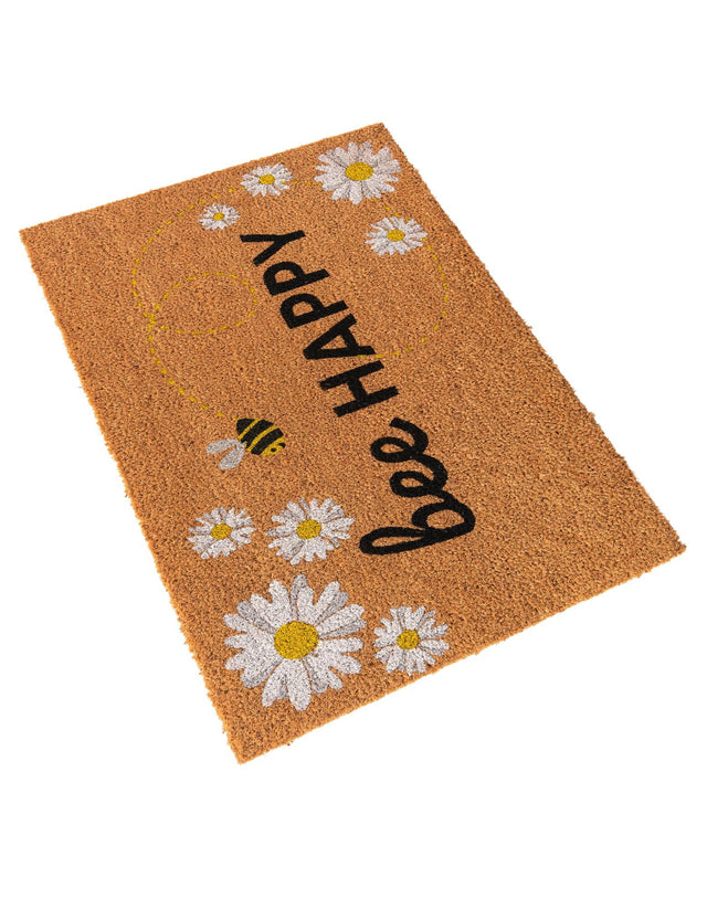 Natural 1' 6 x 2' 6 Doormat Entryway Porch Patio Deck Outdoor Area Rug 100% Coir With Vinyl Backing Carpet Mat for Outside Entryways for Sale at Rug Engine