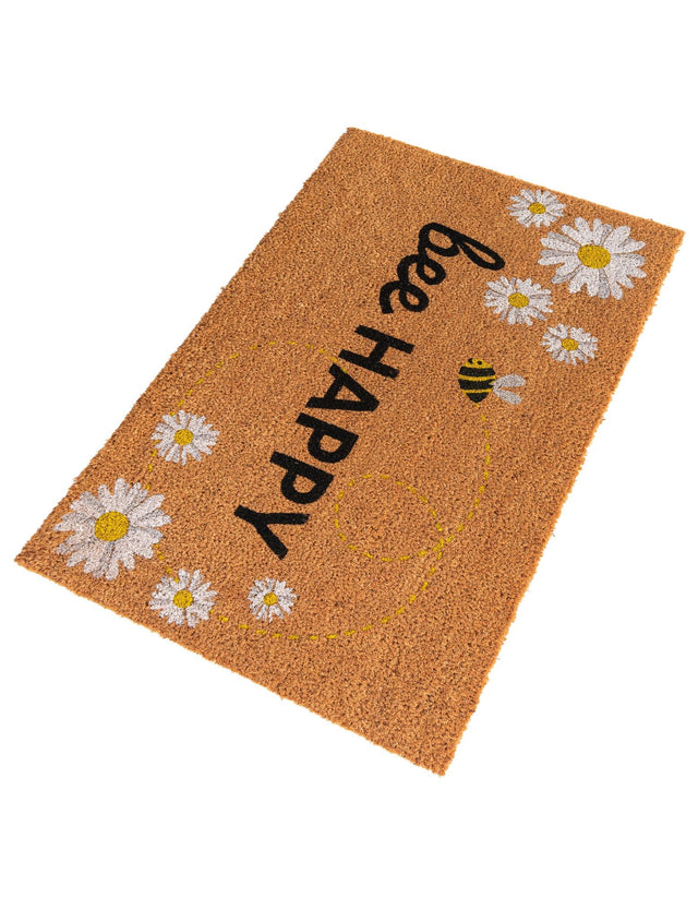 Natural 1' 6 x 2' 6 Doormat Entryway Porch Patio Deck Outdoor Area Rug 100% Coir With Vinyl Backing Carpet Mat for Outside Entryways for Sale at Rug Engine