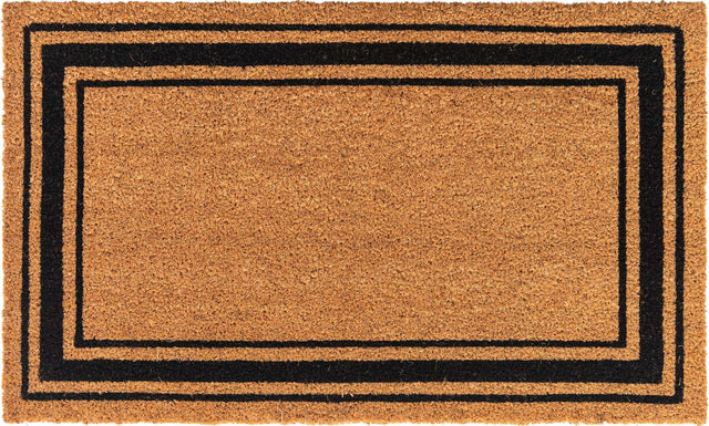 Natural 1' 6 x 2' 6 Doormat Entryway Porch Patio Deck Outdoor Area Rug 100% Coir With Vinyl Backing Carpet Mat for Outside Entryways for Sale at Rug Engine