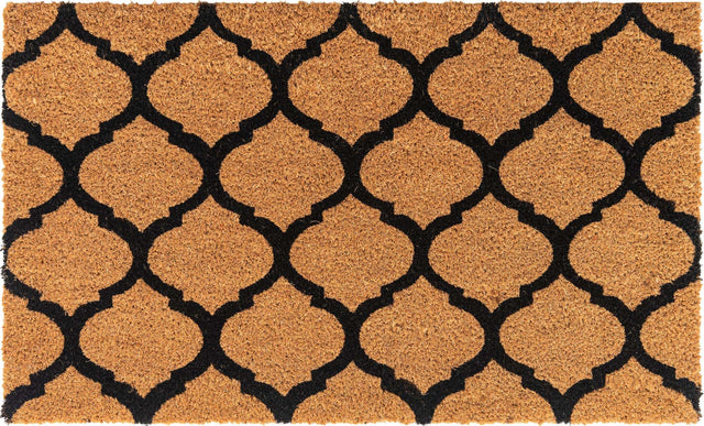 Natural 1' 6 x 2' 6 Doormat Entryway Porch Patio Deck Outdoor Area Rug 100% Coir With Vinyl Backing Carpet Mat for Outside Entryways for Sale at Rug Engine