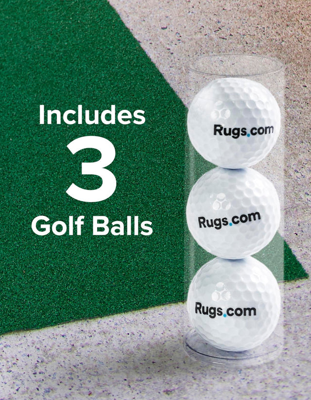 Green 1' 8 x 9' 10 Golf Runner Rug Putting Green Grass Carpet Mat With 3 Golf Balls Included for Sale at Rug Engine